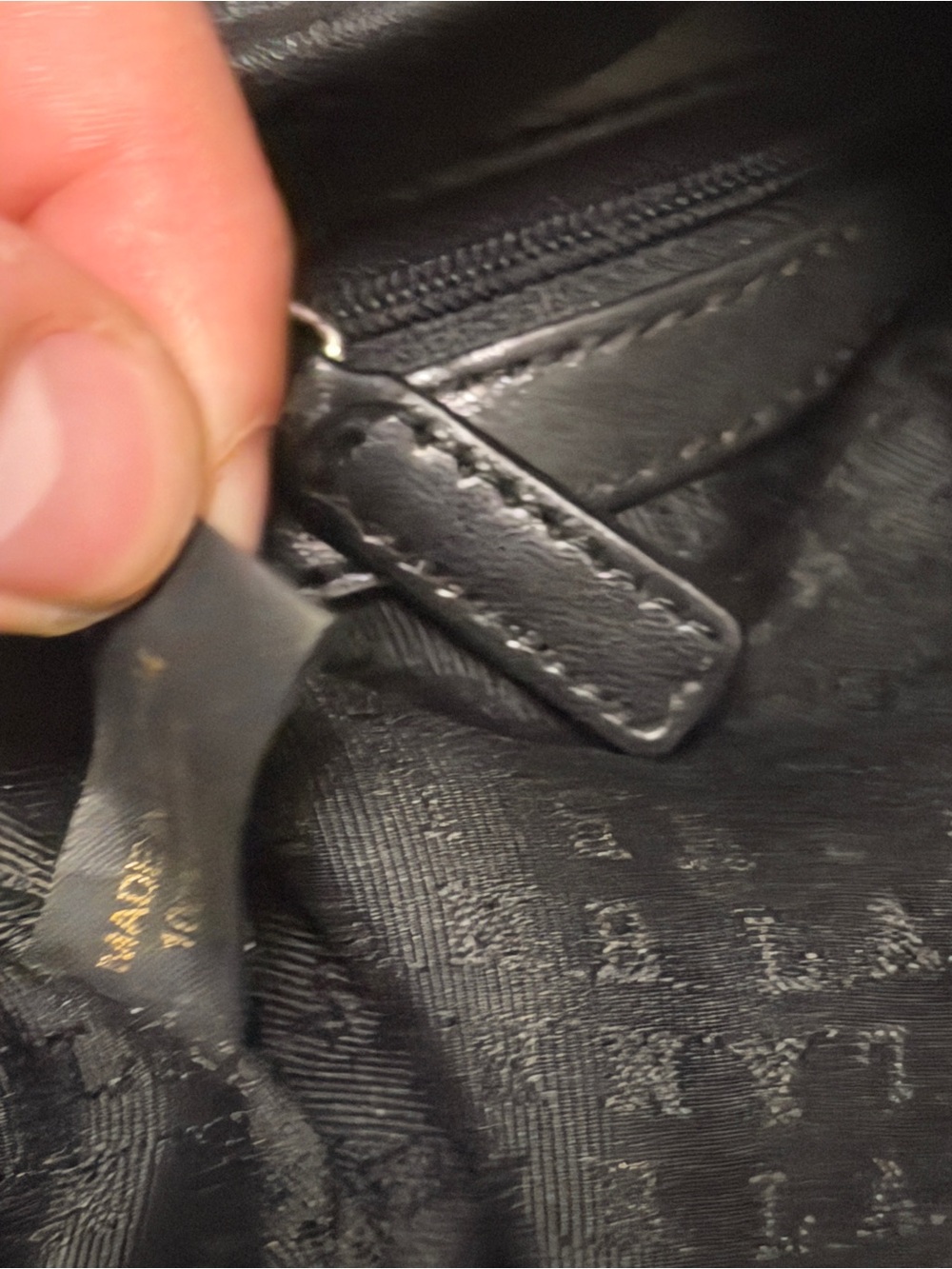 L.A.M.B. Gwen Stefani Black Leather Hobo Bag Shoulder Purse Vintage Cargo Pocket - Picture 11 of 14